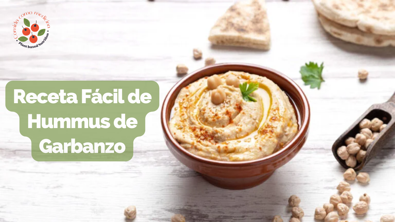 Receta fácil de Hummus de Garbanzo, aprende a prepararlo en casa.