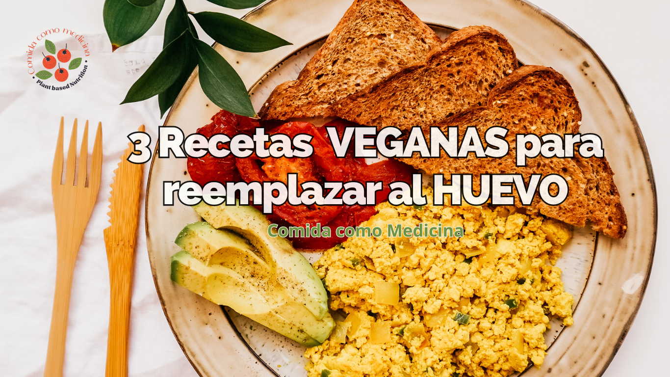 3 Recetas Veganas para Reemplazar el Huevo