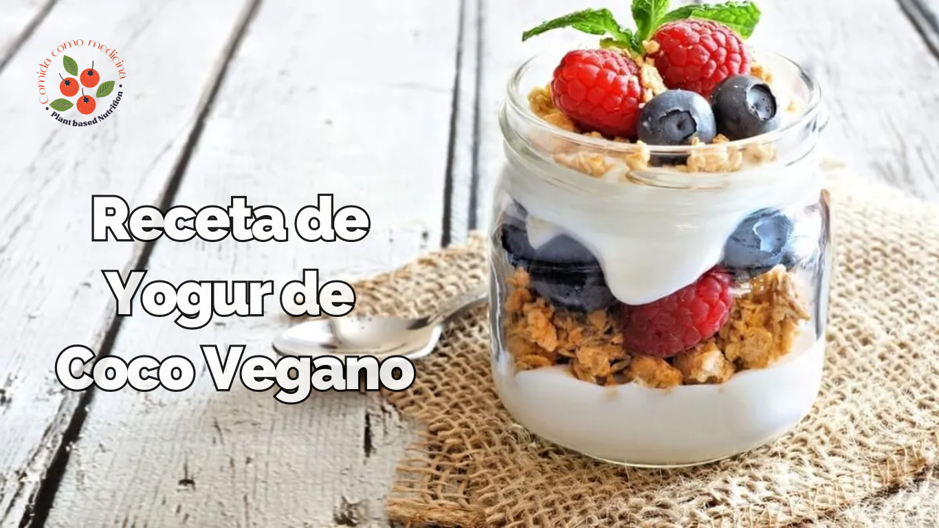 Aprende a preparar un delicioso yogurt de coco vegano en casa con pocos ingredientes. Ideal para intolerantes a la lactosa y veganos.