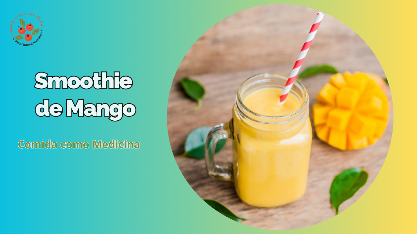 Prepara un delicioso y nutritivo smoothie de mango.